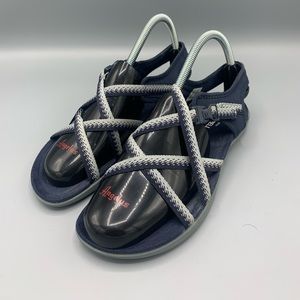 Merrell Terran Lattice Sandal Slate Gray Woven Straps Women's Size 9